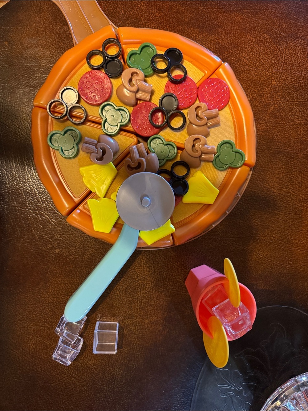 Kids Toy Pizza Playset with Toppings